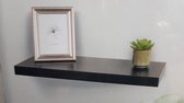 Home Accents Floating Shelf - Wandplank Zwevend - Fotoplank zwart - Muurplank Zwart - 57x 23,5x 3,8cm - Foto plank zwart