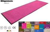 Wash & Clean vloerkleed / loper hall & keuken, droogloop, ook voor professioneel gebruik, kleur "Pink" machine wasbaar 30°, 180 cm x 60 cm.