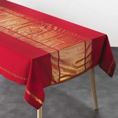 Livetti Tafelkleed Tablecloth 140x240cm Elegancia Rood Goud