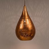Hanglamp druppel filigrain koper