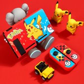 Nintendo Switch Case - Bescherm Hoesje Switch - Nintendo Switch Controller Accessoires 2021 - Met Happy Pikachu Thema - Top Cadeau - Verjaardag- Kerst