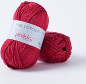Phildar haakgaren Phil Coton 4 griotte