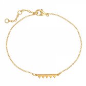 Yehwang goudkleurige armband - zaag - minimalistisch
