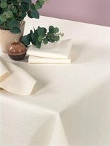 Damast Tafelkleed De Witte Lietaer 'Luna Creme' 400x180cm