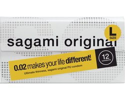 Sagami Original 0.02 L-size (2nd generation) ultradunne latexvrije condooms van polyurethaan