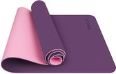 gymnastiekmat, yogamat, bekleed & antislip voor fitness pilates & gymnastiek met draagriem - afmetingen 183 cm lengte 61 cm breedte