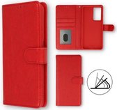 TF Cases | Samsung A22 5G | rood | bookcase | boekhoesje | high quality | elegant design