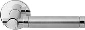 GPF2075.40 Moko deurkruk op ronde rozet RVS, 50x8mm