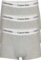 Bol.com Calvin Klein low rise trunks (3-pack) - lage heren boxers kort - grijs melange - Maat: M aanbieding