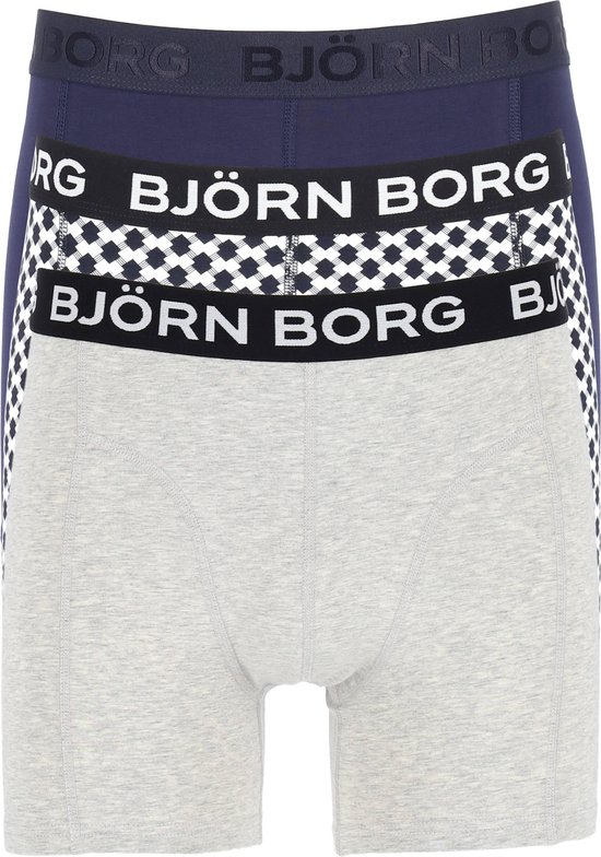 Björn Borg lot de 3 boxers core imprimé géographique