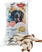 Duvoplus - Vlees- en Vissnacks - Hond - chew! Twist `n Roll Rolls kip 1000gr -12,5cm - 50st - 50st