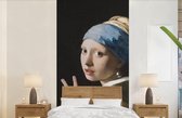 Behang - Fotobehang Schilderij - Vermeer - Oude meesters - Breedte 120 cm x hoogte 240 cm