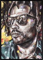 Lenny Kravitz schilderij (reproductie) 51x71cm
