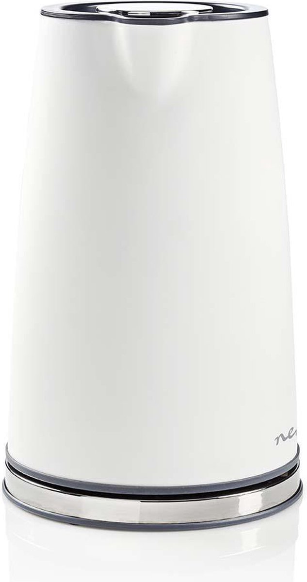 Nedis Waterkoker | 1.7 l | Soft-Touch | Wit | 360 graden draaibaar | Verborgen verwarmingselement | Strix?-controller | Droogkookbeveiliging