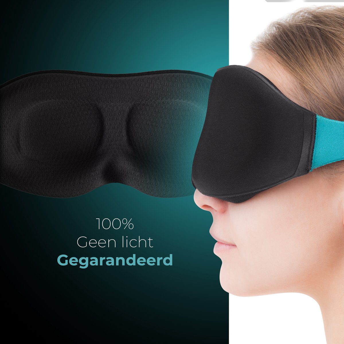 CozySense® Slaapmasker - Oogmasker Slaap - Gegarandeerd 100% Verduisterend  -... | bol.com