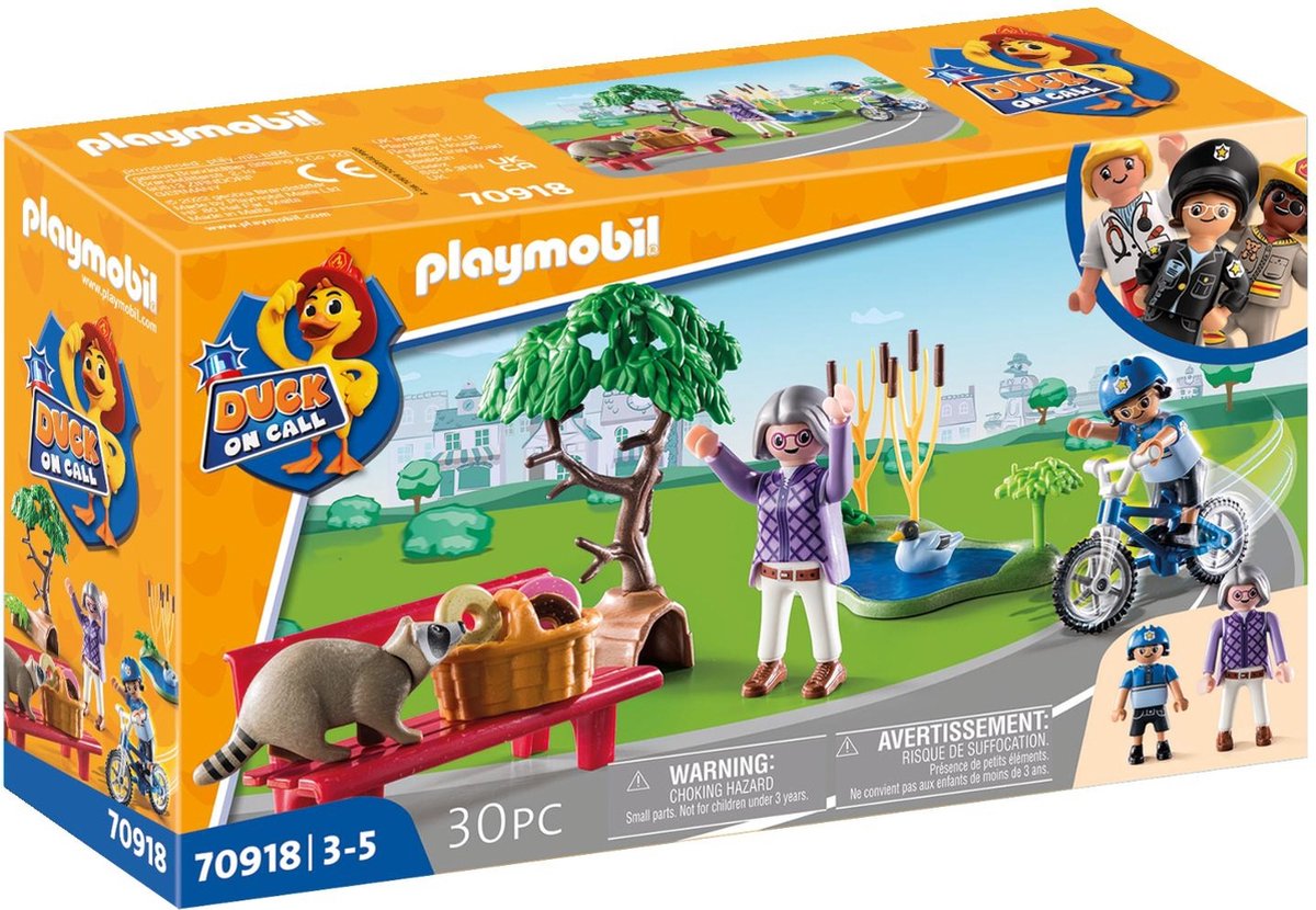 PLAYMOBIL Duck On Call - Politieactie. Pak de dief! - Speelgoed voor jongens en meisjes - 3 tot 5 jaar - 70918