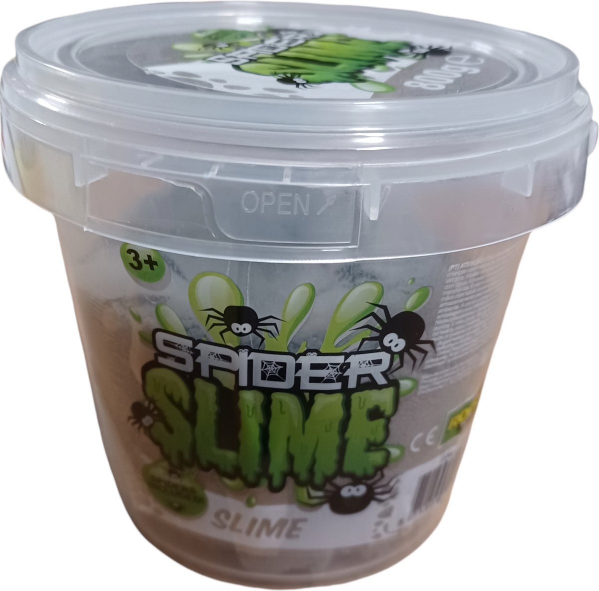 Spider Magic zand 800 gr - Spider slijm - Rocks Toys - met spinnetjes - GRIJS
