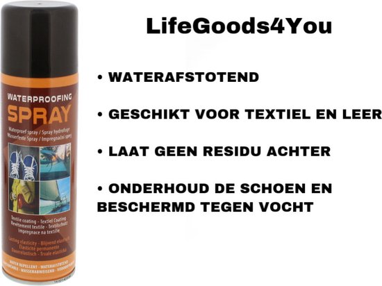 Zending Ramen wassen Vervuild Impregneerspray Schoenen - Schoenen spray water en vuil - Schoenspray  waterafstotend -... | bol.com
