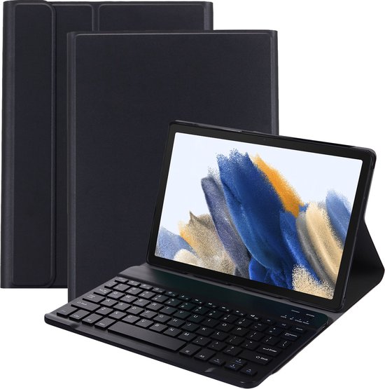Samsung Galaxy Tab A8 avec clavier - Clavier QWERTY - Zwart | bol.com