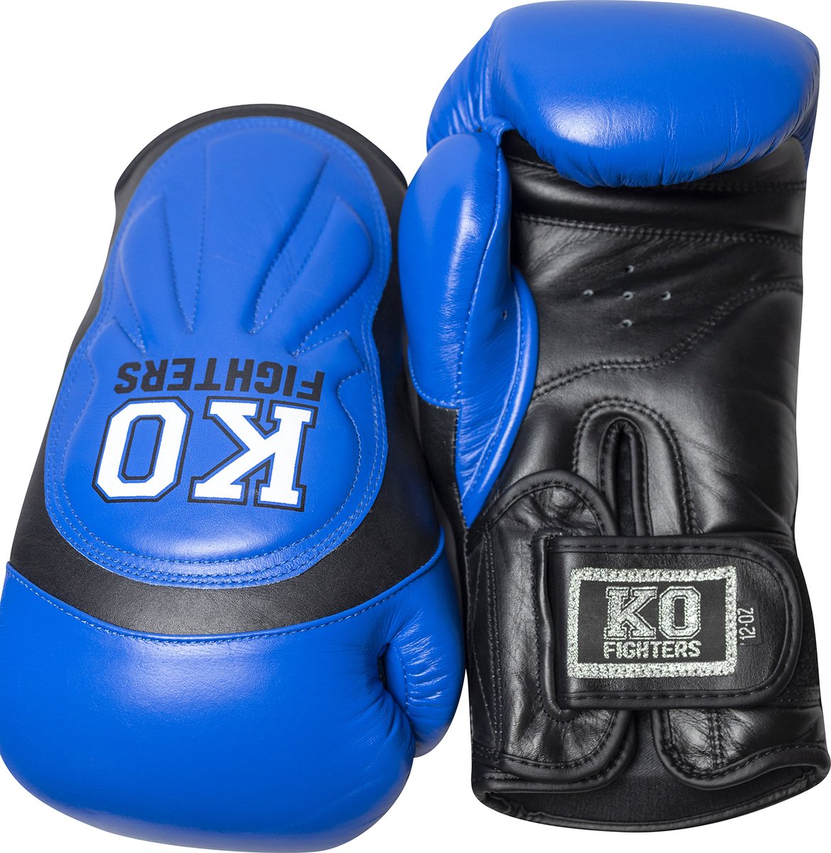 Punch Machine Leren Bokshandschoenen - Kickboks - Handschoenen - Set - Boksen - Volwassenen - Kinderen - 10oz - Blauw