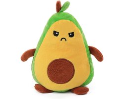 Mood knuffel avocado - Groen - Geel - Blij / boos knuffel - Omkeerbaar - Emotie knuffel - Reversible - Kerstcadeau tip