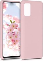 LuxeBass Hoesje geschikt voor Samsung Galaxy A51 siliconen hoesje - licht roze - telefoonhoes - gsm hoes - gsm hoesjes
