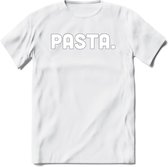 Pasta - Snack T-Shirt | Grappig Verjaardag Kleding Cadeau | Eten En Snoep Shirt | Dames - Heren - Unisex Tshirt | - Wit - XXL