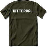 Bitterbal - Snack T-Shirt | Grappig Verjaardag Kleding Cadeau | Eten En Snoep Shirt | Dames - Heren - Unisex Tshirt | - Leger Groen - XXL