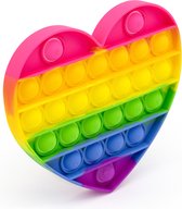 Pop iT Fidget Set: Hart + Vierkant Regenboog - Rainbow - Tiktok
