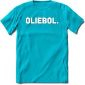 Oliebol - Snack T-Shirt | Grappig Verjaardag Kleding Cadeau | Eten En Snoep Shirt | Dames - Heren - Unisex Tshirt | - Blauw - 3XL