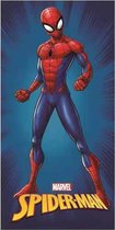 Spiderman handdoek - 140 x 70 cm. - Spider-Man strandlaken - blauw