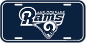 Los Angeles Rams - LA Rams - NFL - American Football - Gridiron - Wall decor - Metalen kentekenplaat VS - Metal license Plate USA - Wincraft