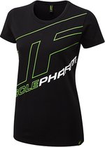 Womens Outline Logo Tee Black-Green (MPLTS487) M