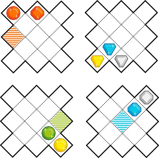 SmartGames Diamond Quest - Logisch Denkspel - 80 Educatieve Mijnuitdagingen - Kleuren & Vormen Breinbreker - Solospel - Vanaf 10 Jaar