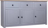 Dressoir Panama Range 135x40x80 cm massief grenenhout grijs