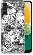 Telefoon Hoesje Geschikt voor Samsung Galaxy A13 Silicone Back Case Skulls Angel