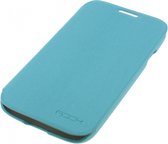 Rock Big City Leather Side Flip Case Light Blue Samsung Galaxy S4 I9500/i9505