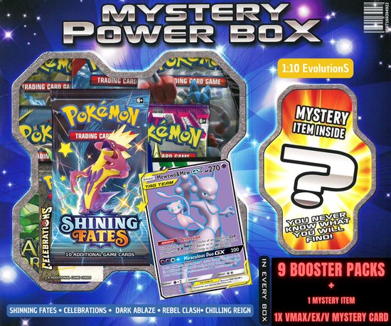 Thumbnail van een extra afbeelding van het spel ✅ Pokémon MYSTERY BOOSTER BOX + 1x EX / V / GX / VMAX CARD