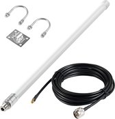Helium antenne 12 DBI 868 mhz (EU) BUNDEL. INCLUSIEF: 7 meter kabel