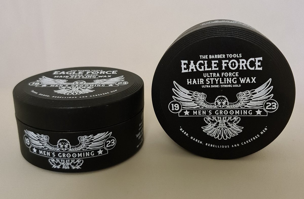 Eagle Force Wax 2 x 150 ML - Ultra Force -Ultra Shine- Haar Wax - Hair Styling Wax - Frisse Haar Wax