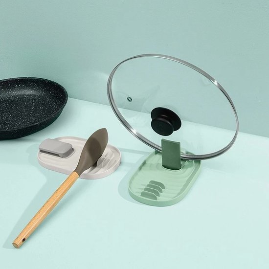 Krablepel houder, siliconen krab spatelhouder, lepelsteun voor koken, 2