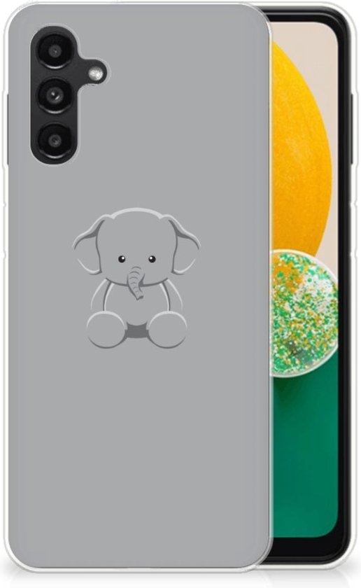 Gepland plakboek Springen Telefoonhoesje Samsung Galaxy A13 5G | Samsung Galaxy A04s Hippe Hoesjes  Baby Olifant | bol.com