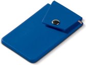 Smartphone Kaarthouder | Blauw met plakstrip 9,5 cm