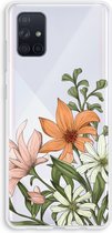 Case Company® - Galaxy A71 hoesje - Floral bouquet - Soft Case / Cover - Bescherming aan alle Kanten - Zijkanten Transparant - Bescherming Over de Schermrand - Back Cover
