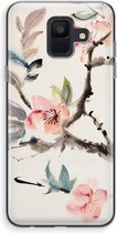 CaseCompany® - Galaxy A6 (2018) hoesje - Japanse bloemen - Soft Case / Cover - Bescherming aan alle Kanten - Zijkanten Transparant - Bescherming Over de Schermrand - Back Cover