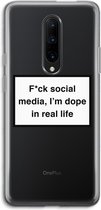 Case Company® - OnePlus 7 Pro hoesje - I'm dope - Soft Case / Cover - Bescherming aan alle Kanten - Zijkanten Transparant - Bescherming Over de Schermrand - Back Cover