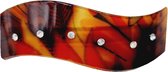 Haarspeld Wave Fantasie Print Steentjes Multi Color Oranje