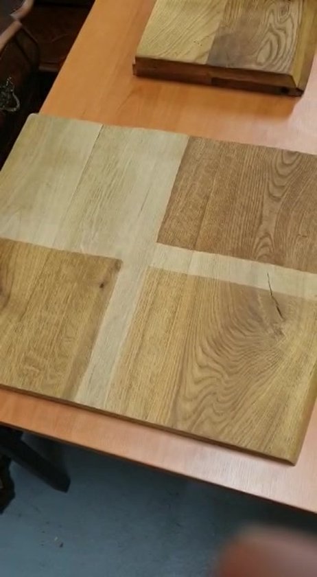 Appuis de fenêtre en chêne massif non traité ondulé « Roar » de 25 mm Chêne , étagère murale de 26 cm de profondeur x 100 cm de longueur, planches Colibri PTMD