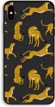 CaseCompany® - iPhone XS Max hoesje - Luipaard - 100% Biologisch Afbreekbaar - Duurzaam - Biodegradable Soft Case - Milieuvriendelijke Print op Achterkant - Zwarte Zijkanten - Bescherming Ove