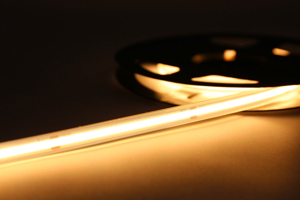 LED Strip COB - Losse 10 Meter Rol - 3000k - Warm wit - 24V - 480LED/m | IP67 - 5 Jaar Garantie